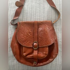 Patricia Nash tooled Leather bag